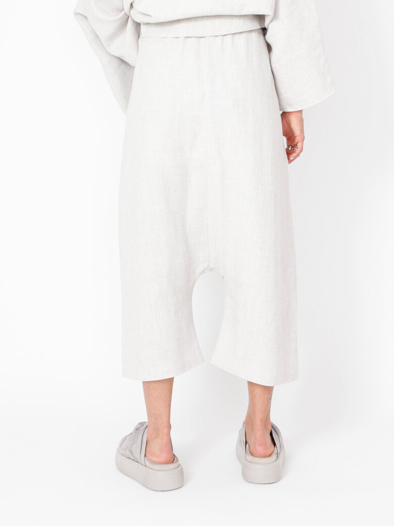 Sort Aarhus - Baggy pants with pockets and elastic waistband