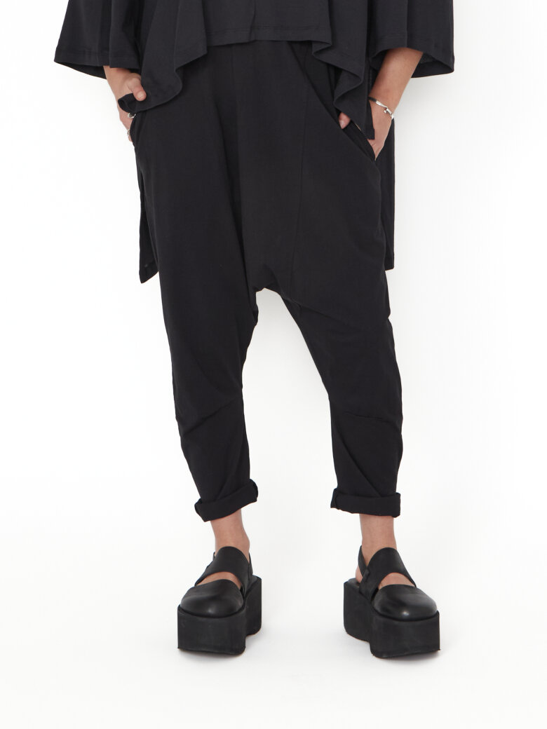 Sort Aarhus - Baggy pants in organic cotton