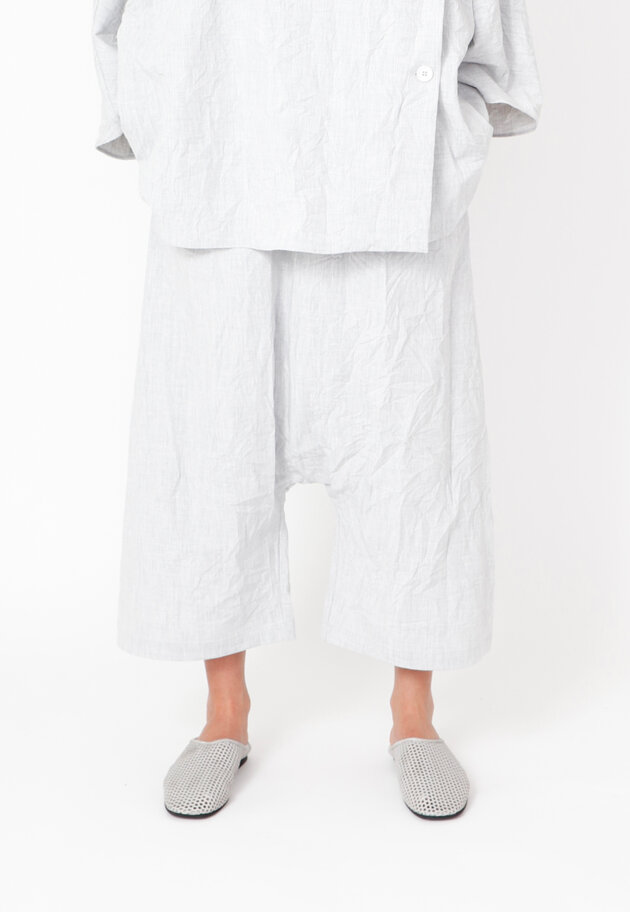 Sort Aarhus - Baggy pants with pockets and elastic waistband