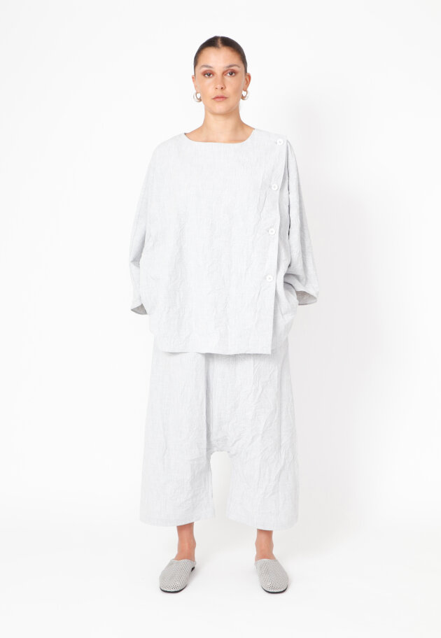 Sort Aarhus - Baggy pants with pockets and elastic waistband