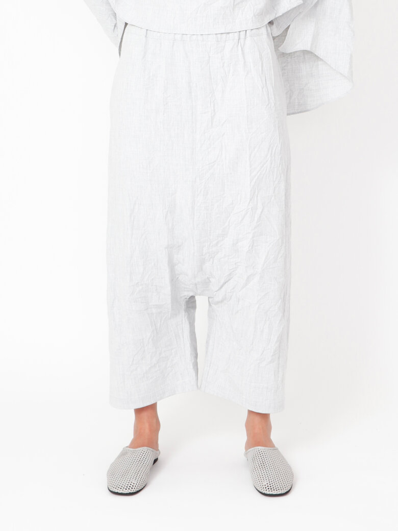 Sort Aarhus - Baggy bukser med lommer og elastik