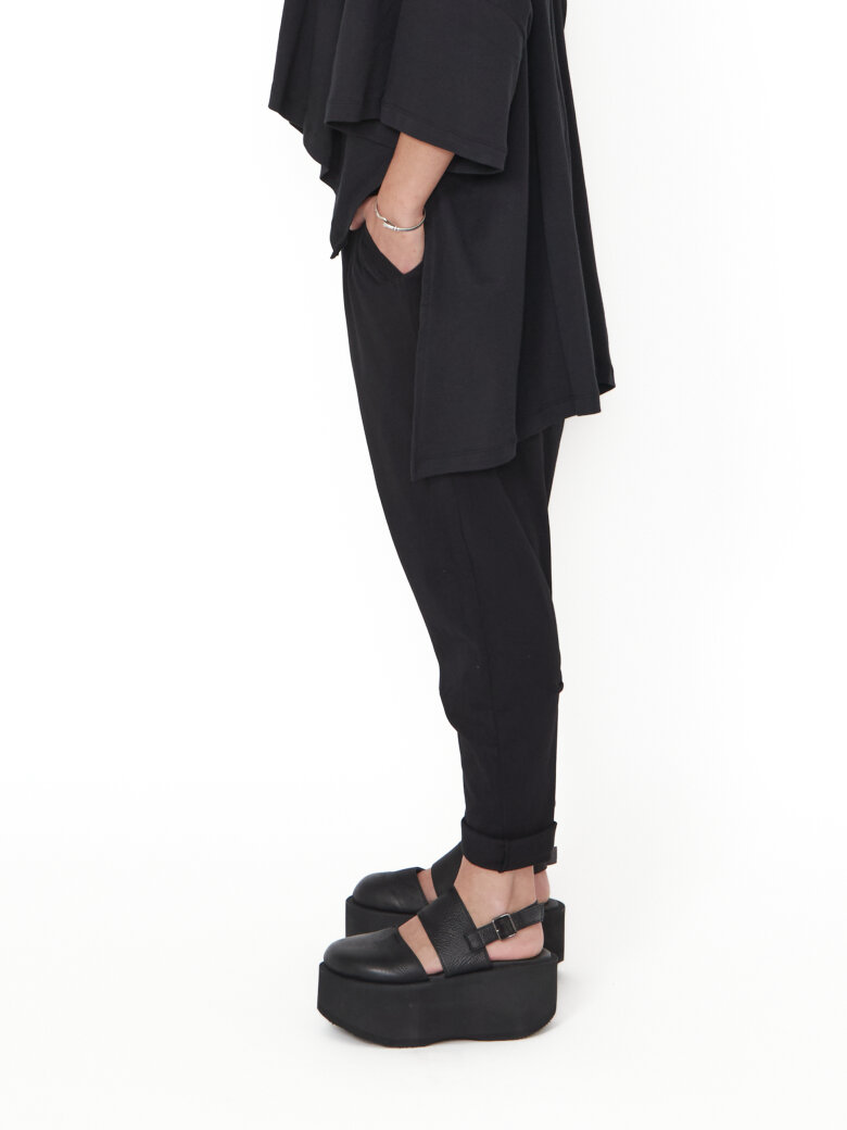 Sort Aarhus - Baggy pants in organic cotton