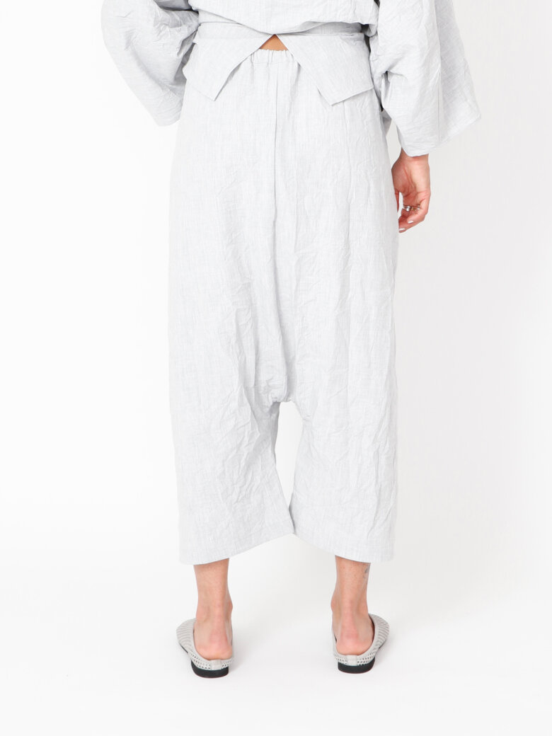 Sort Aarhus - Baggy pants with pockets and elastic waistband