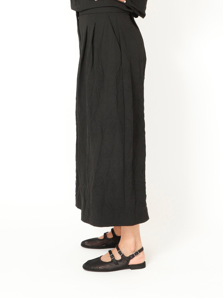 Sort Aarhus - Pants with wide legs