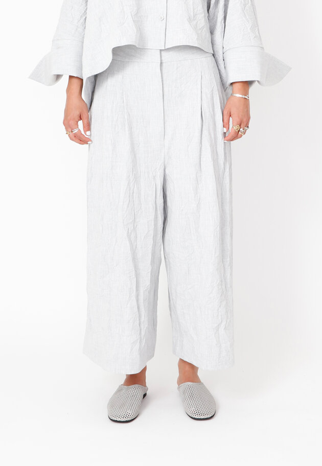 Sort Aarhus - Pants with wide legs