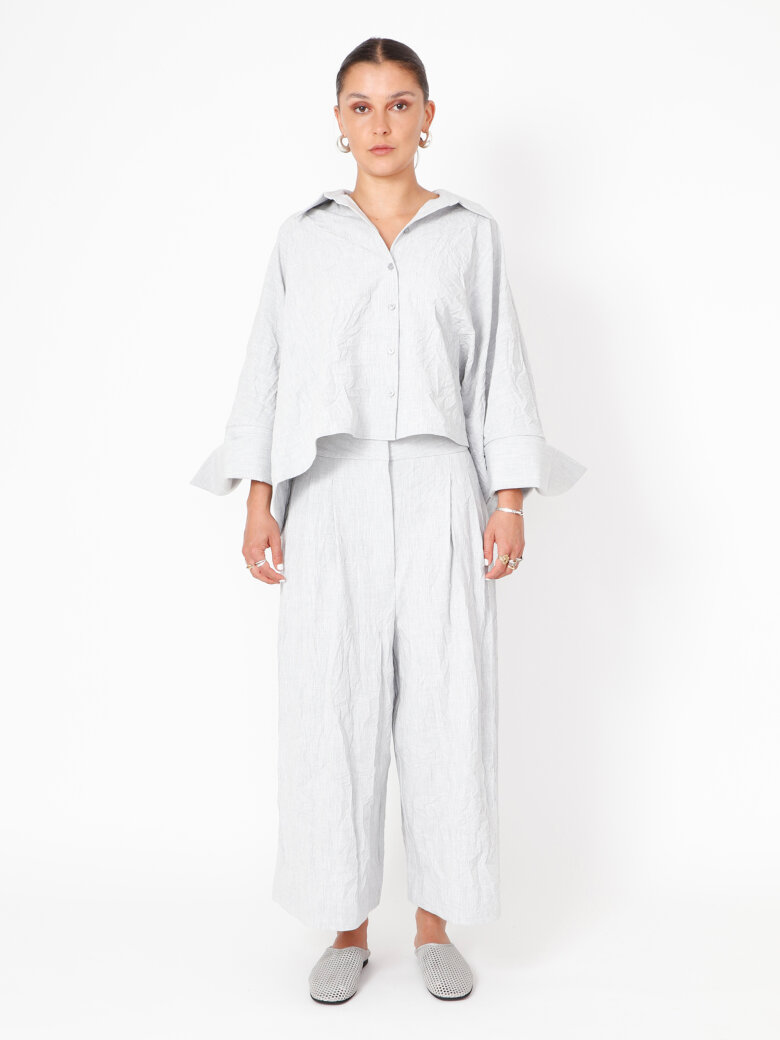 Sort Aarhus - Pants with wide legs