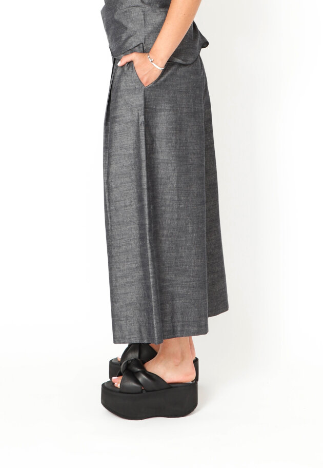 Sort Aarhus - Pants with wide legs