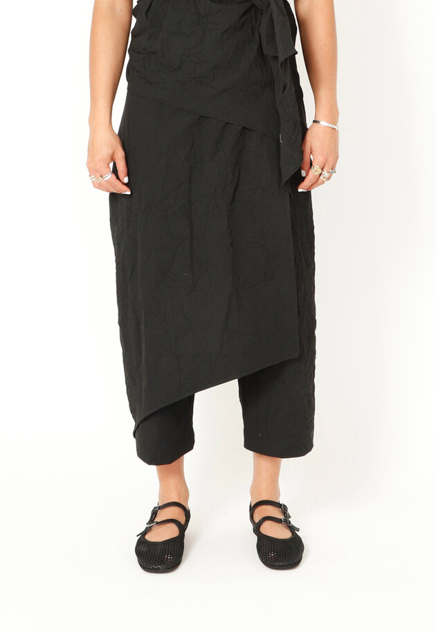 Sort Aarhus - Baggy skort with side zip