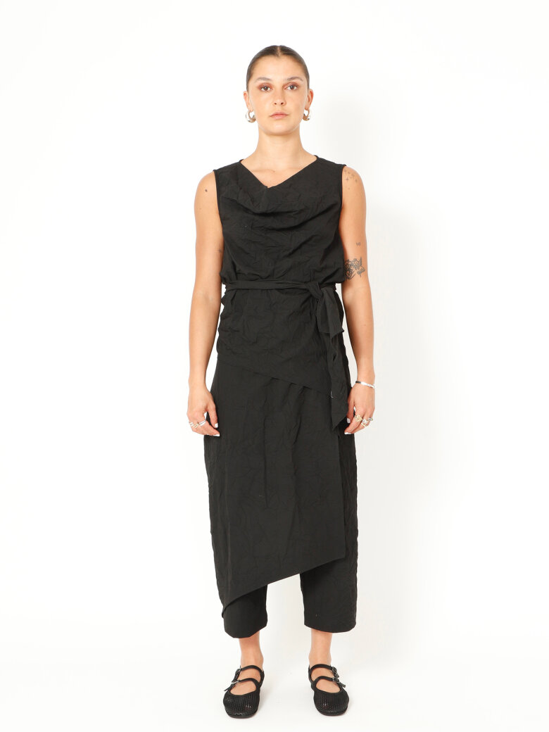 Sort Aarhus - Baggy skort with side zip