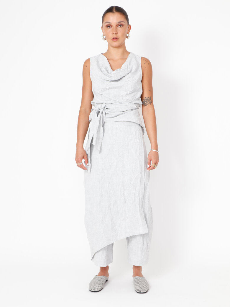 Sort Aarhus - Baggy skort with side zip