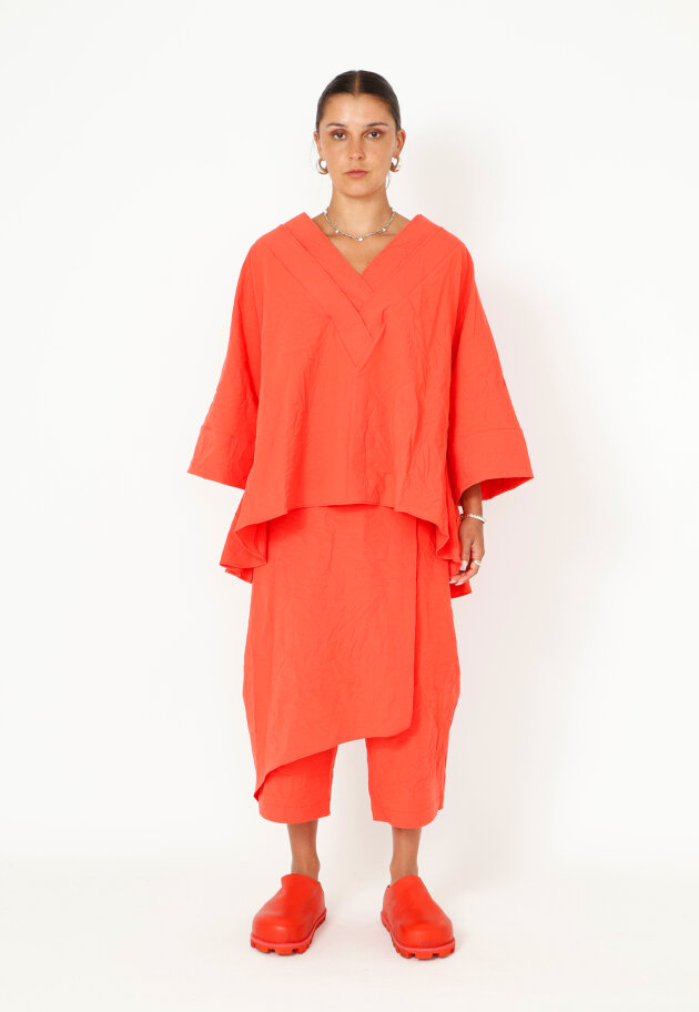 Sort Aarhus - Baggy skort with side zip