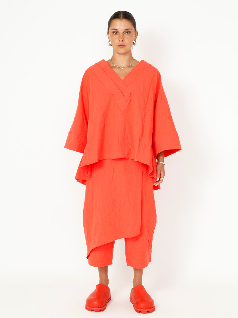 Sort Aarhus - Baggy skort with side zip