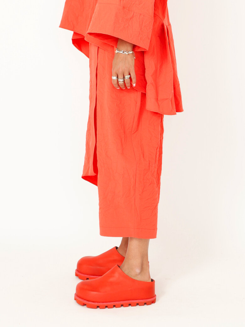 Sort Aarhus - Baggy bukse-nederdel med lynlås