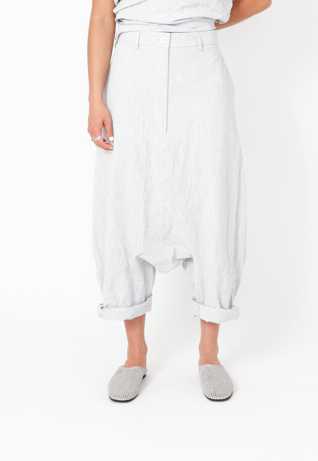 Sort Aarhus - Extra baggy pants with side pockets and zipper