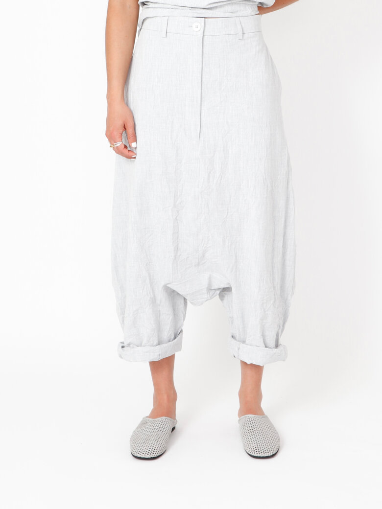 Sort Aarhus - Extra baggy pants with side pockets and zipper