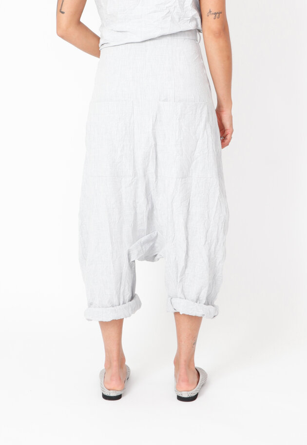 Sort Aarhus - Extra baggy pants with side pockets and zipper