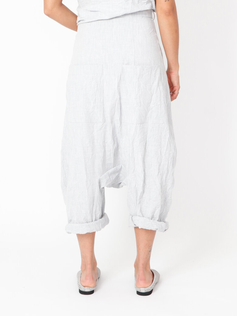 Sort Aarhus - Extra baggy pants with side pockets and zipper