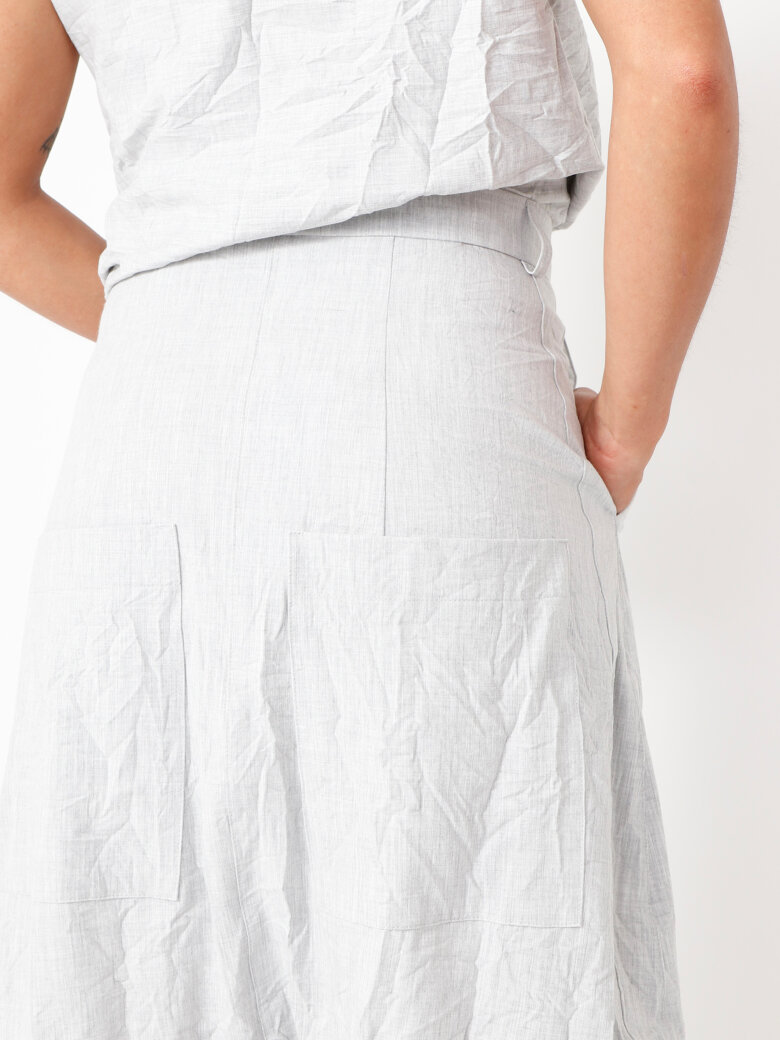 Sort Aarhus - Extra baggy pants with side pockets and zipper