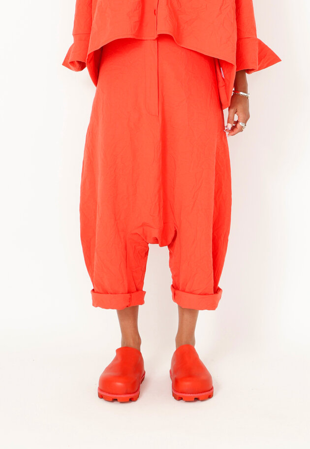 Sort Aarhus - Extra baggy pants with side pockets and zipper