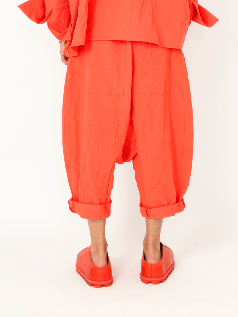 Sort Aarhus - Extra baggy pants with side pockets and zipper