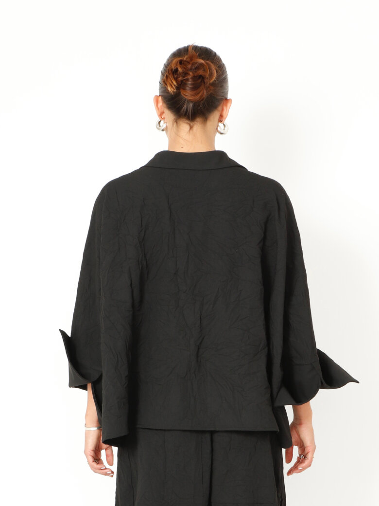 Sort Aarhus - Boxy shirt with buttons and pockets