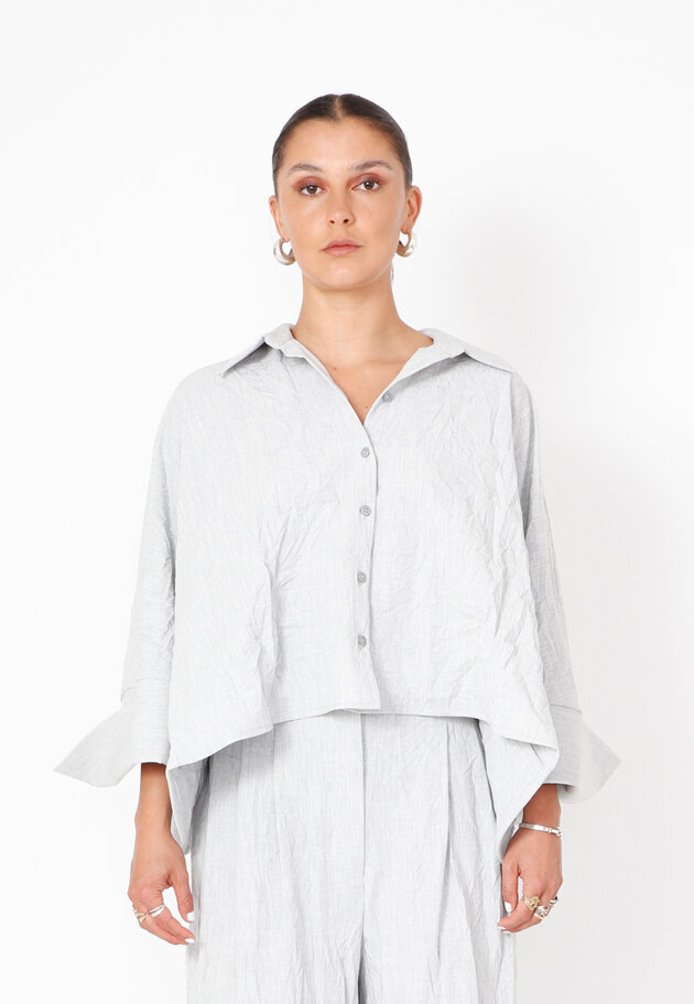 Sort Aarhus - Boxy shirt with buttons and pockets