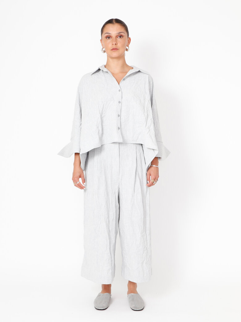 Sort Aarhus - Boxy shirt with buttons and pockets