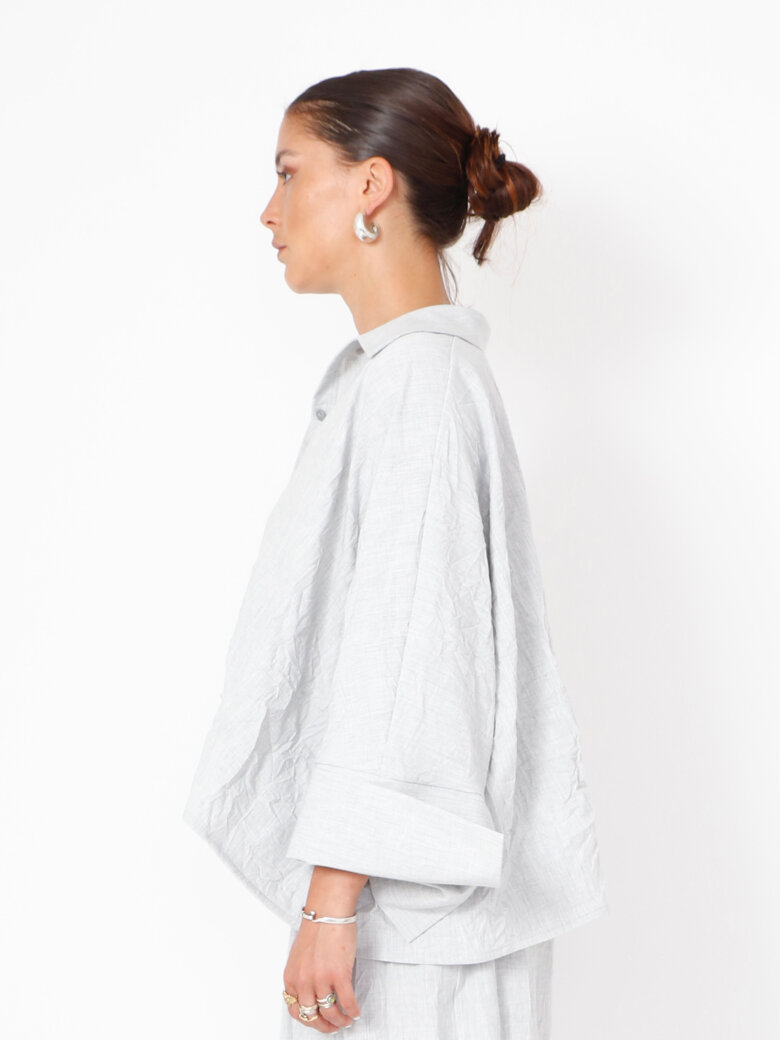 Sort Aarhus - Boxy shirt with buttons and pockets