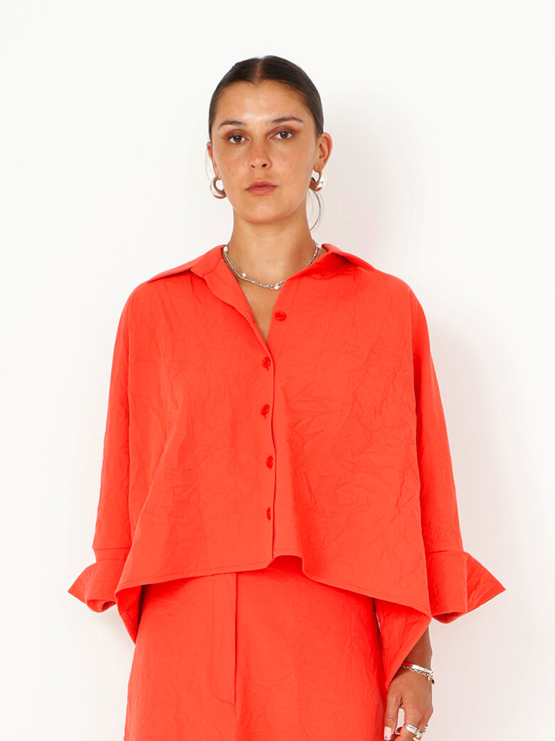 Sort Aarhus - Boxy shirt with buttons and pockets