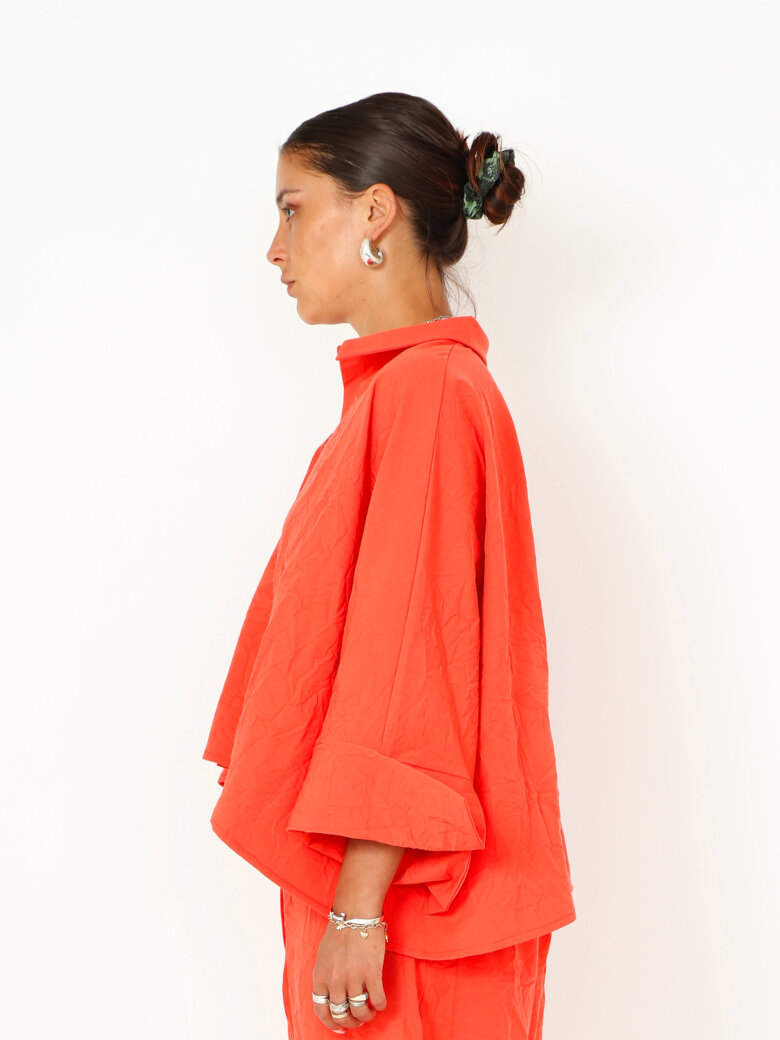 Sort Aarhus - Boxy shirt with buttons and pockets