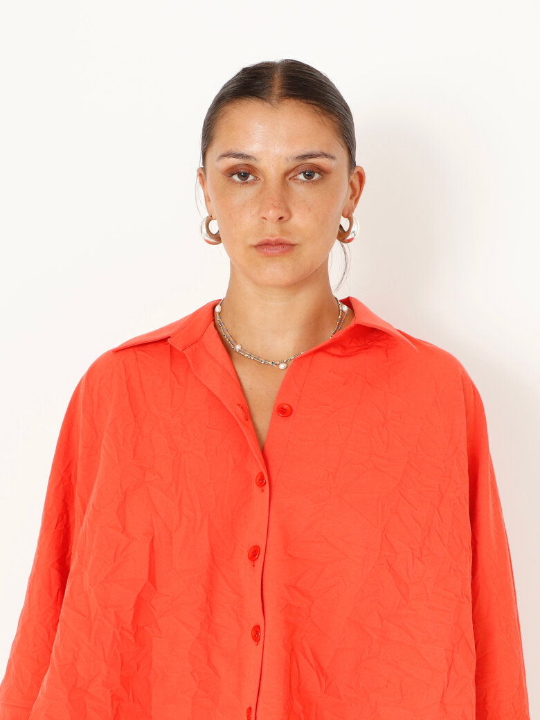 Sort Aarhus - Boxy shirt with buttons and pockets