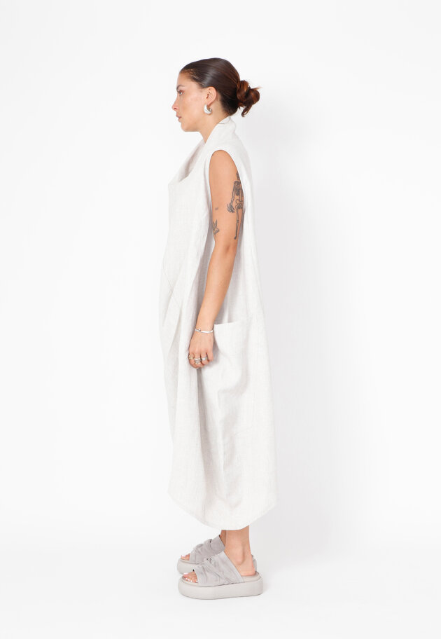 Sort Aarhus - Kjole i hør med lommer