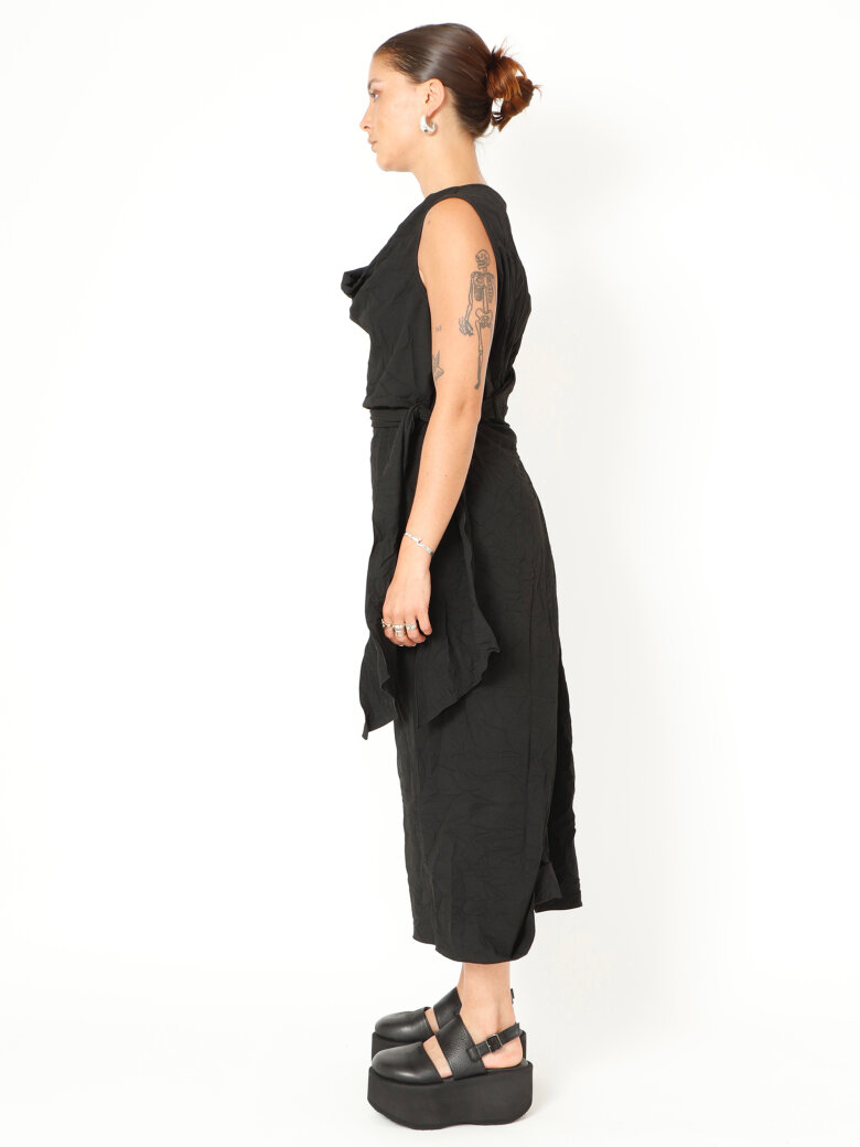 Sort Aarhus - Dress with waist tie