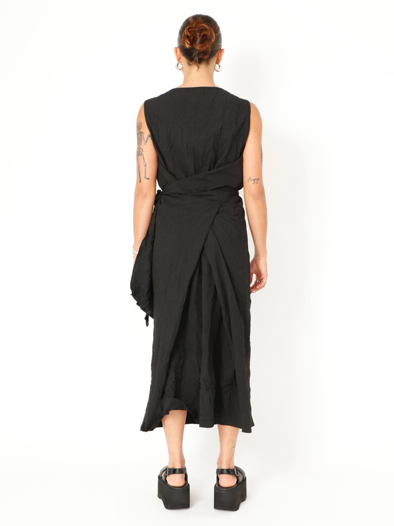 Sort Aarhus - Dress with waist tie
