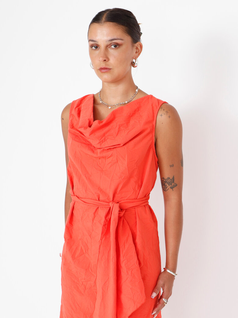 Sort Aarhus - Dress with waist tie