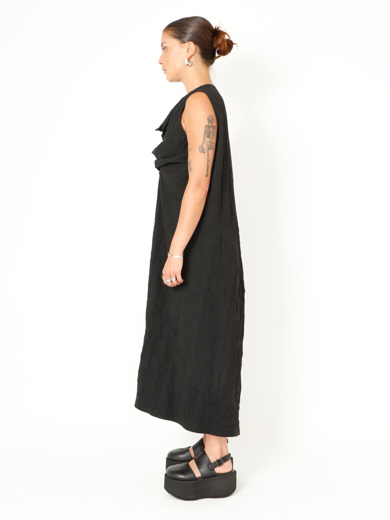 Sort Aarhus - Wrinked long dress