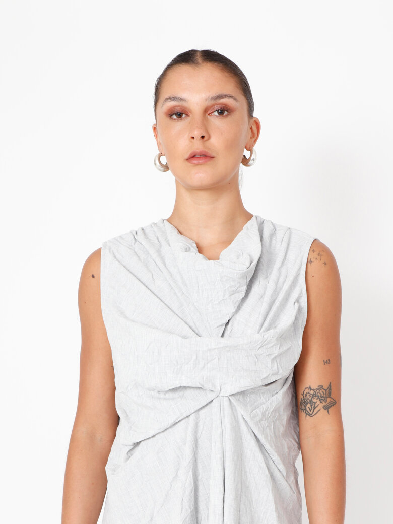 Sort Aarhus - Wrinked long dress