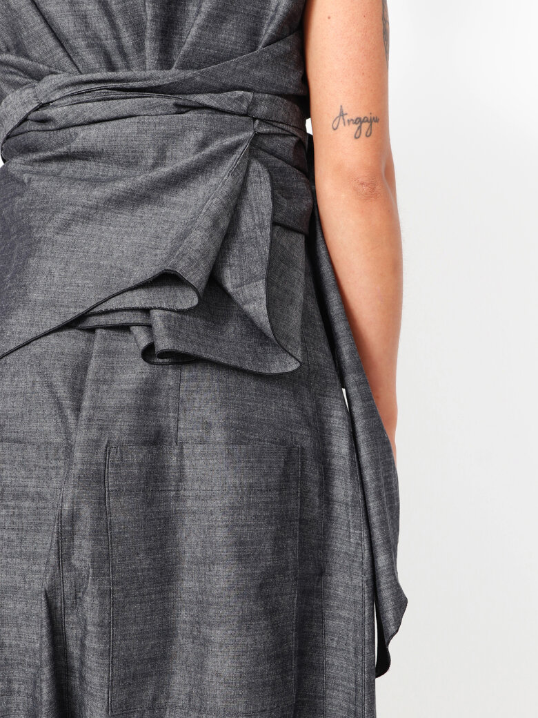 Sort Aarhus - Top with waist tie