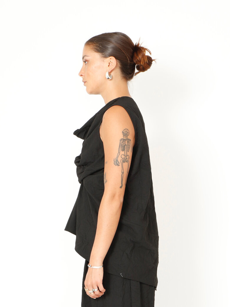 Sort Aarhus - Wrinked top