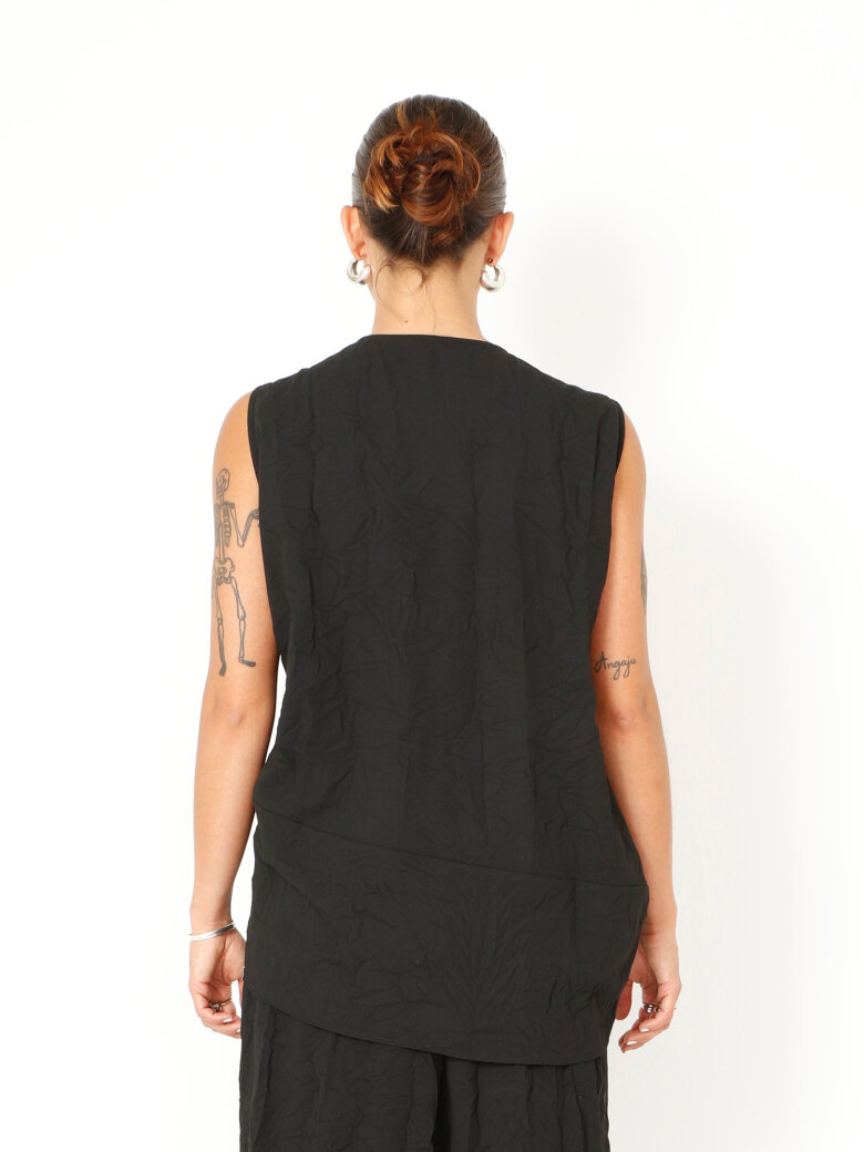 Sort Aarhus - Wrinked top