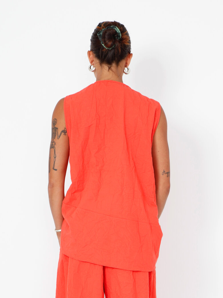 Sort Aarhus - Top med rynk