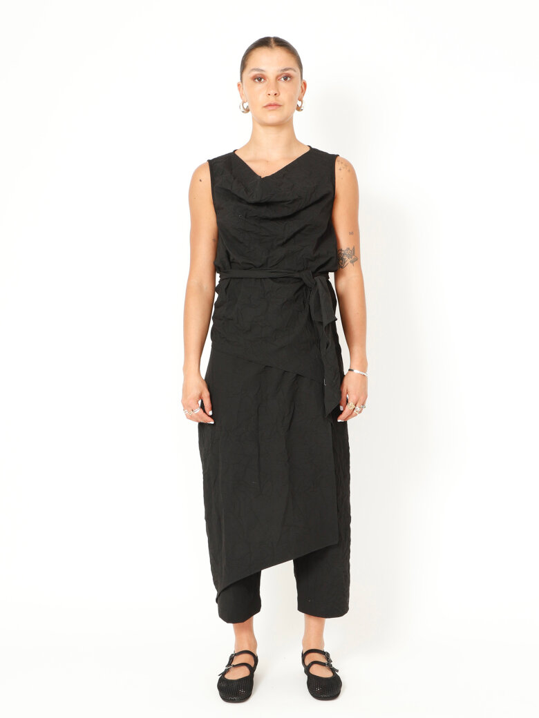 Sort Aarhus - Top with waist tie