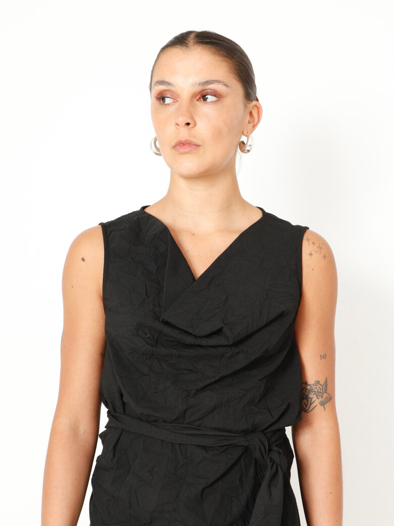 Sort Aarhus - Top with waist tie