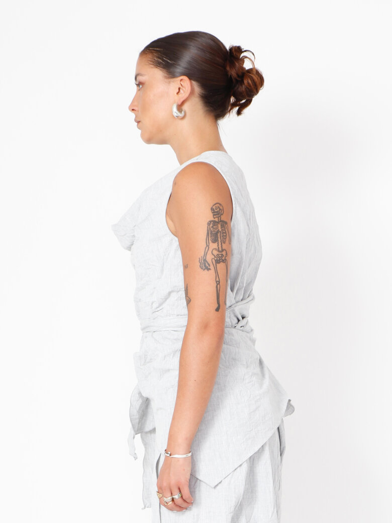 Sort Aarhus - Top with waist tie