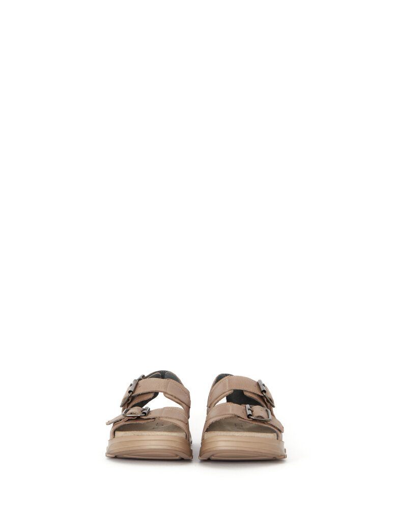 Lofina - Sandal with a footbed sole and buckles