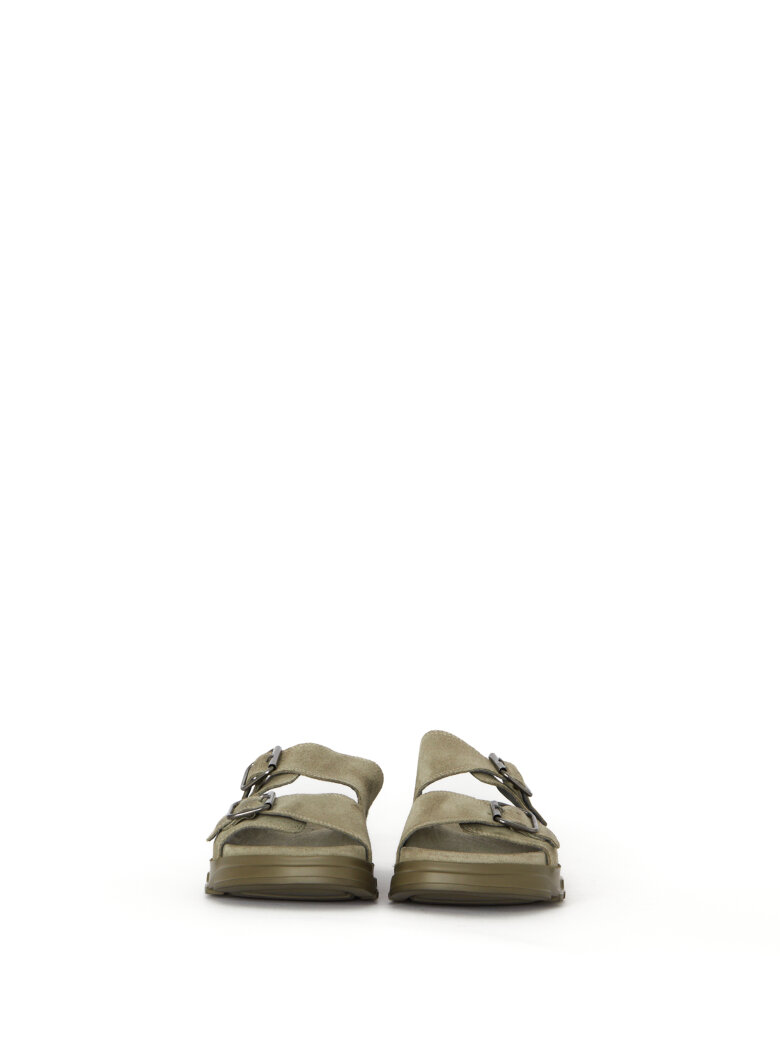 Lofina - Sandal with footbed sole and buckles