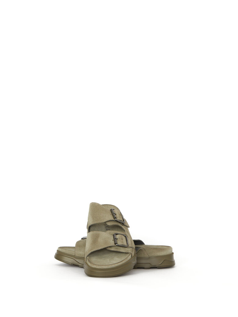 Lofina - Sandal with footbed sole and buckles