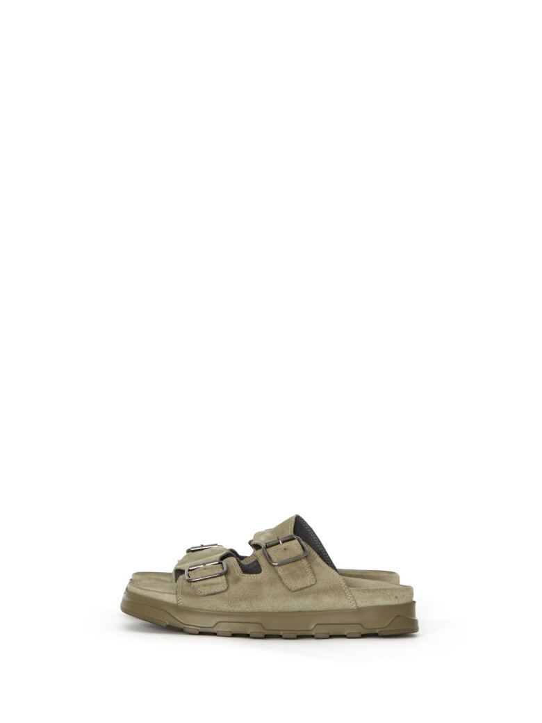 Lofina - Sandal with footbed sole and buckles