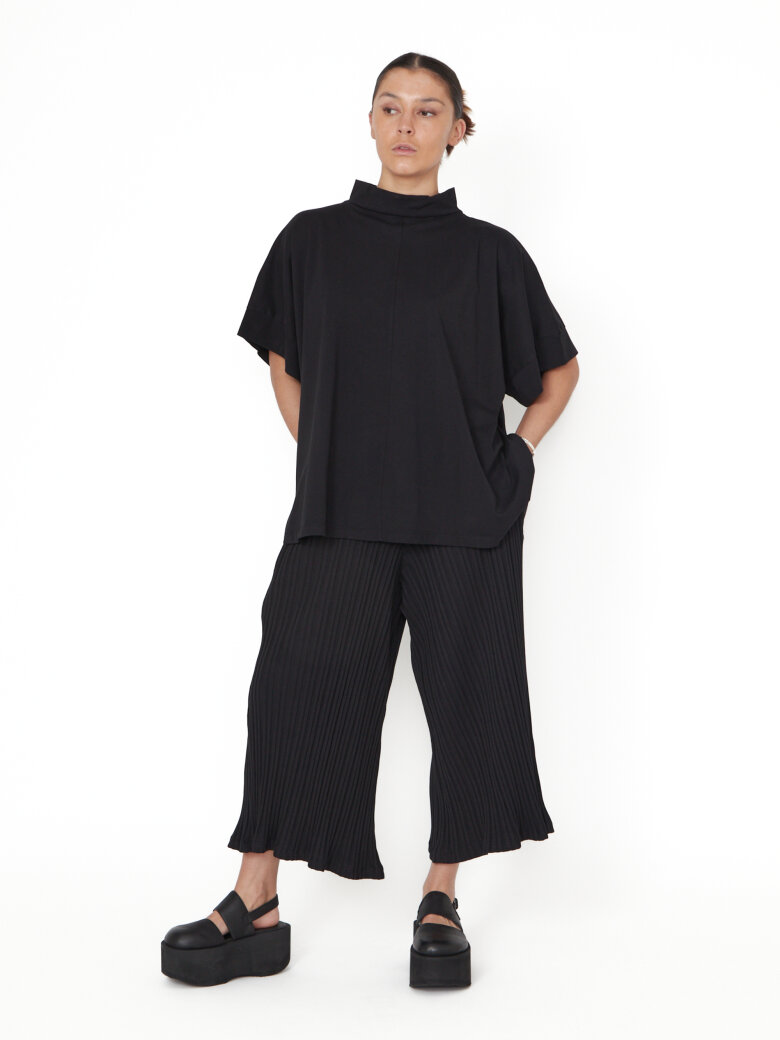 Sort Aarhus - 3/4 wide leg trousers