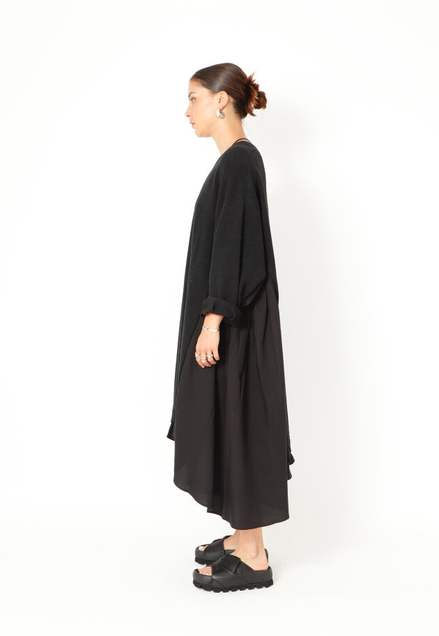 Sort Aarhus - Oversized knit dress